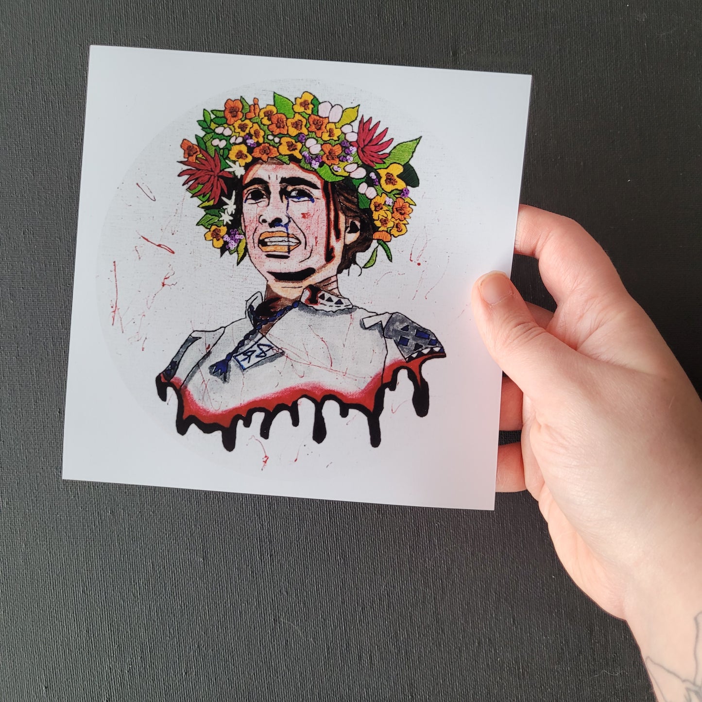 Midsommar | 6x6 Matte Embroidery Art Print