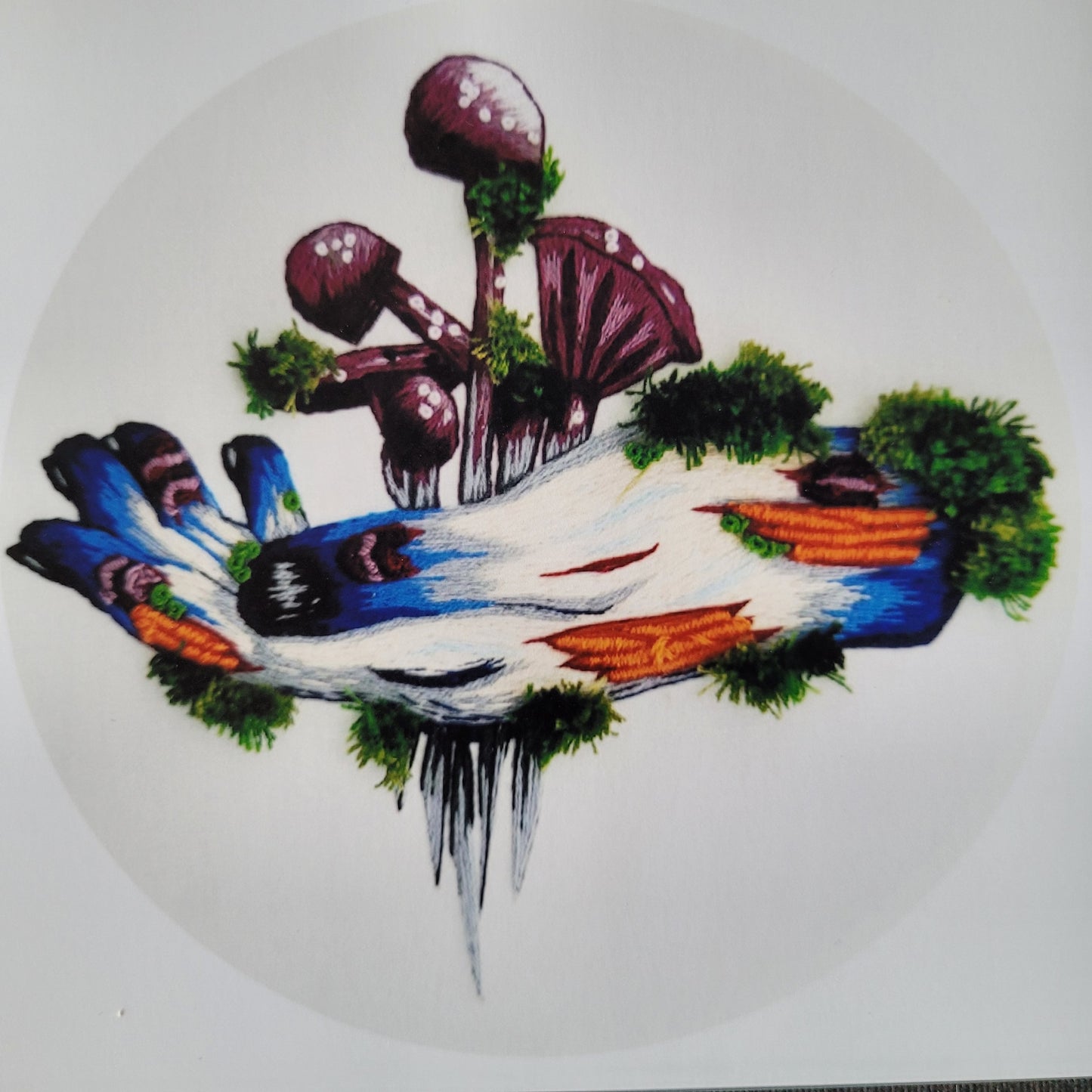 Amethyst Deceiver | 6x6 Matte Embroidery Art Print