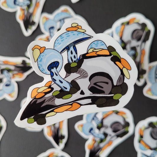 Indigo Milkcap | Waterproof Vinyl Sticker