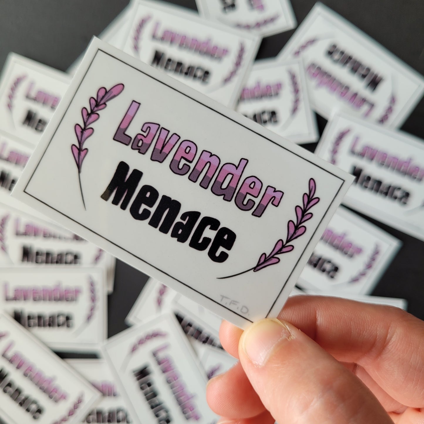 Lavender Menace | Waterproof Vinyl Sticker
