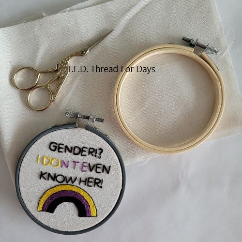 birdseye shot of gender i dont even know her hoop