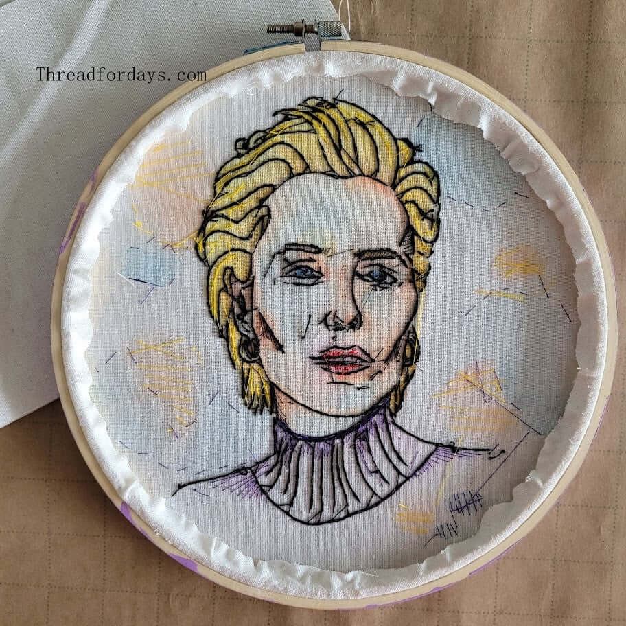 back of gillian anderson hoop