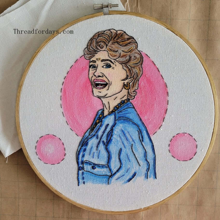 front of blanche Devereaux hoop