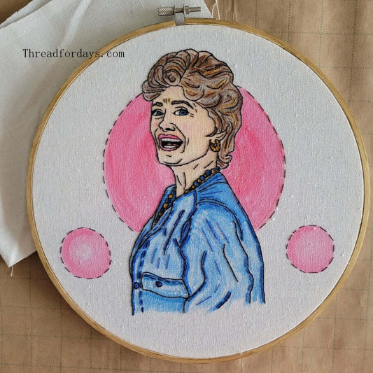 front of blanche Devereaux hoop