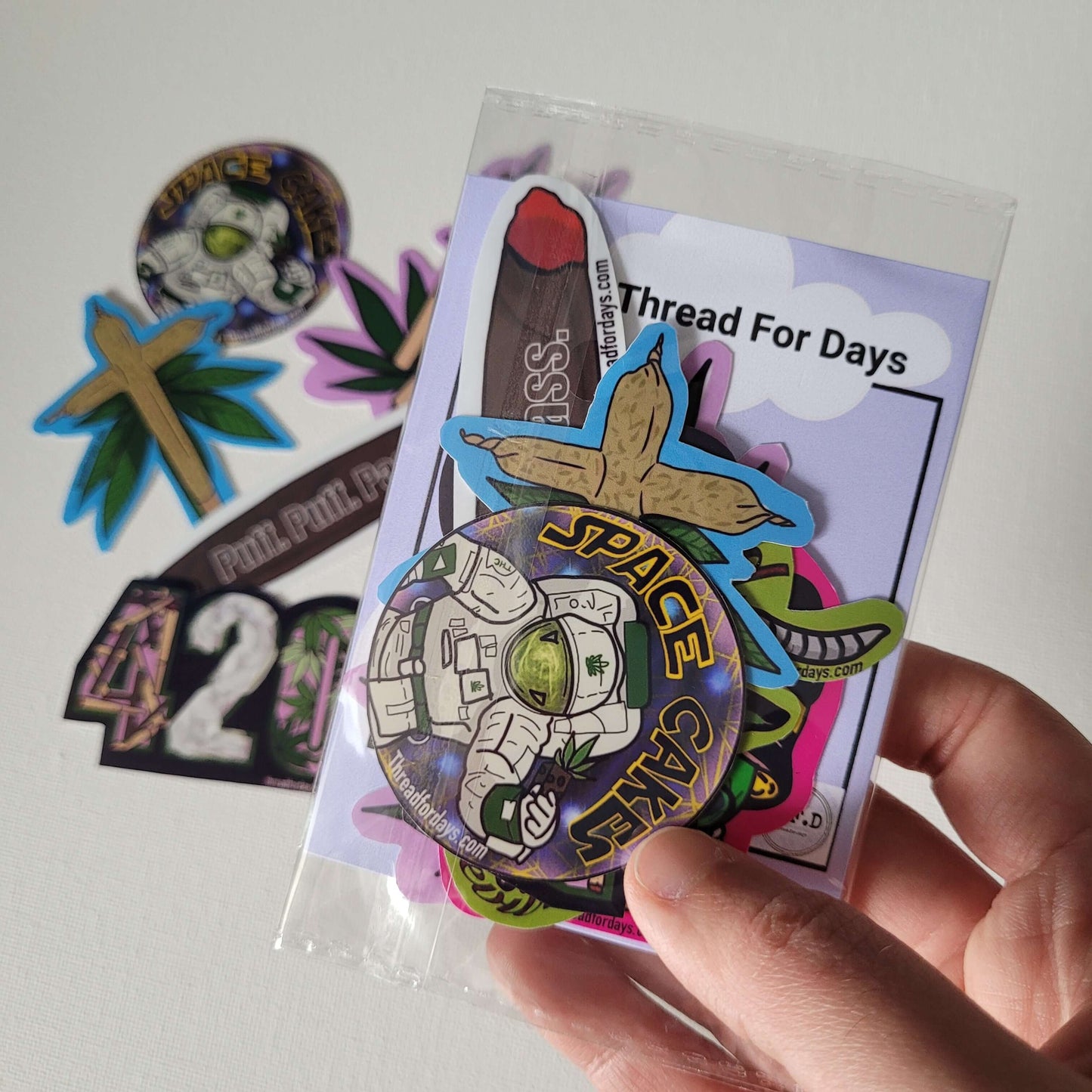 the 420 sticker set in it's packaging