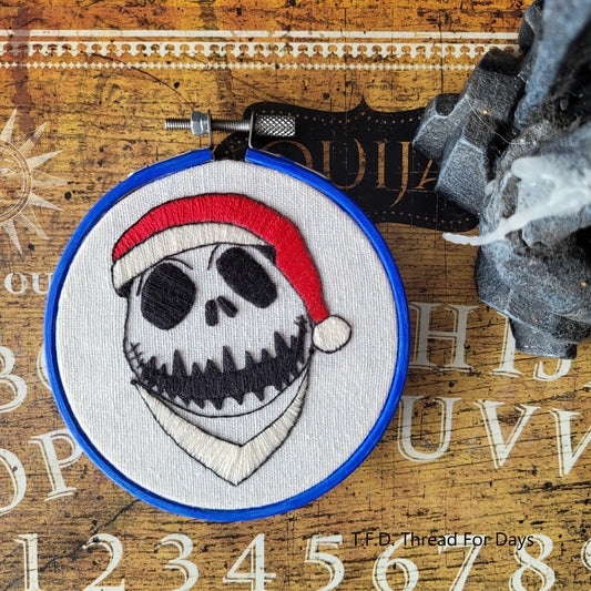 front of jack skellington hoop