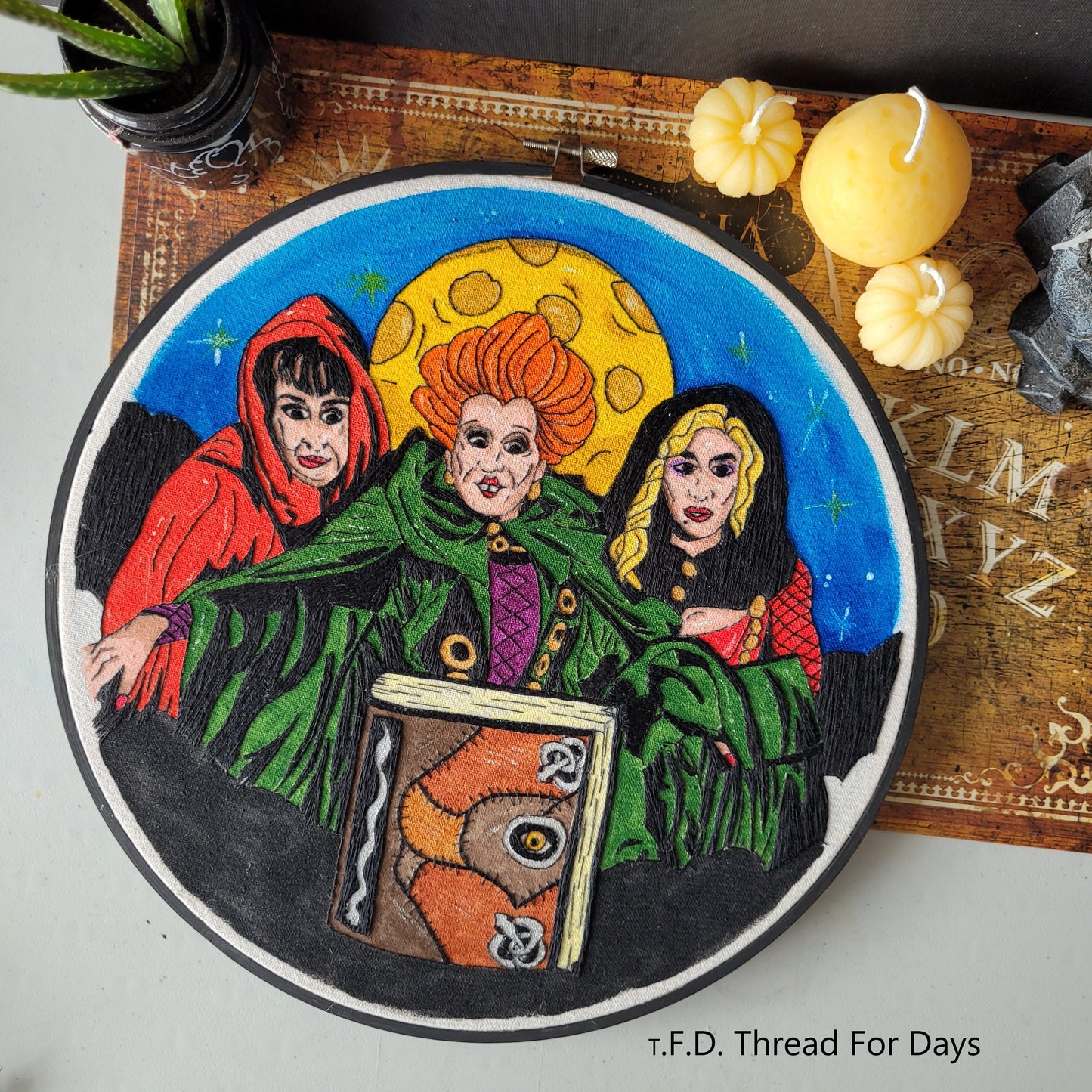 Front of hocus pocus hoop