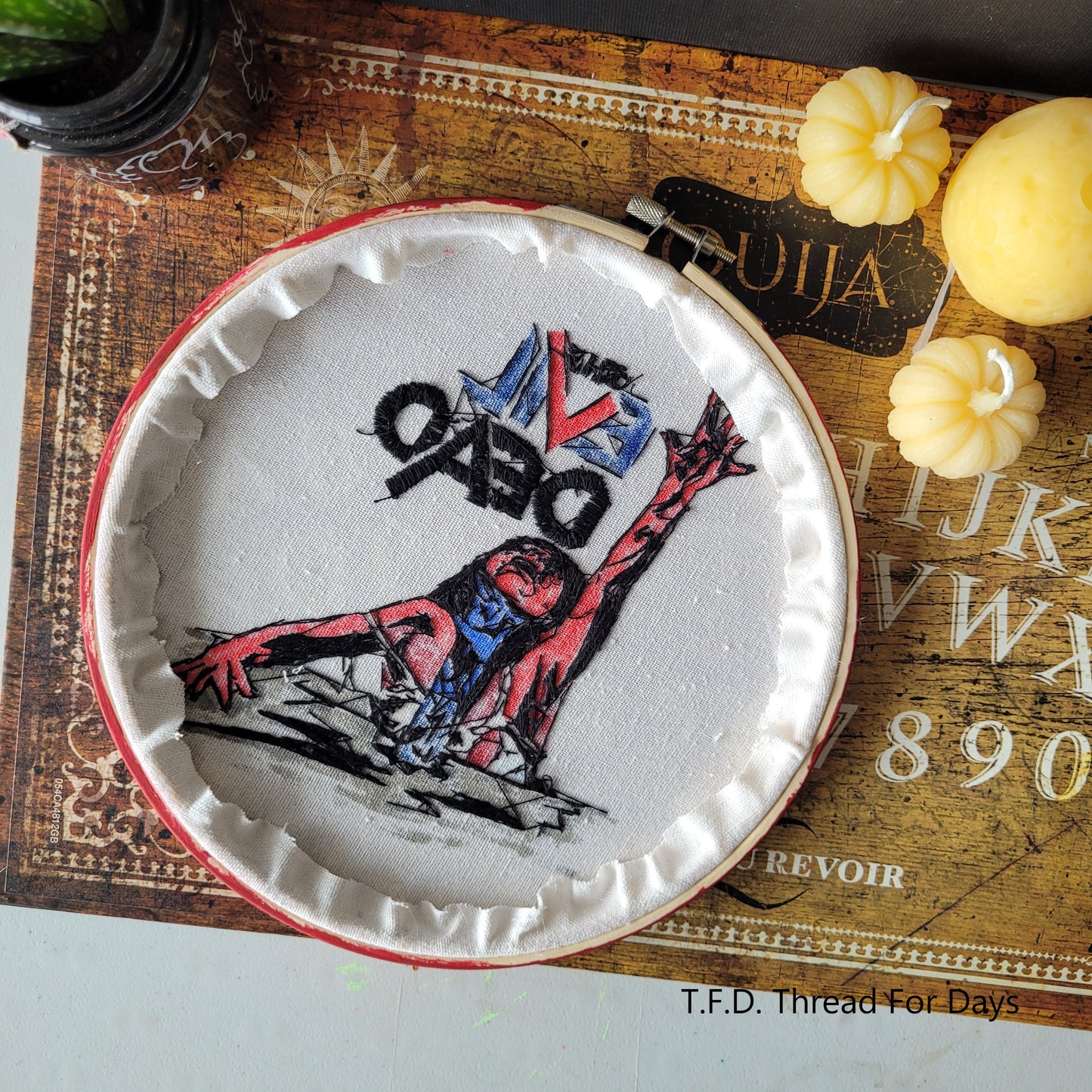 back of the evil dead hoop