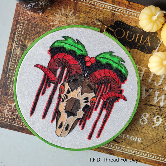 front of the krampus hoop