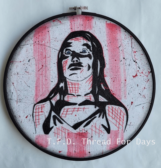 Carrie hoop on white background