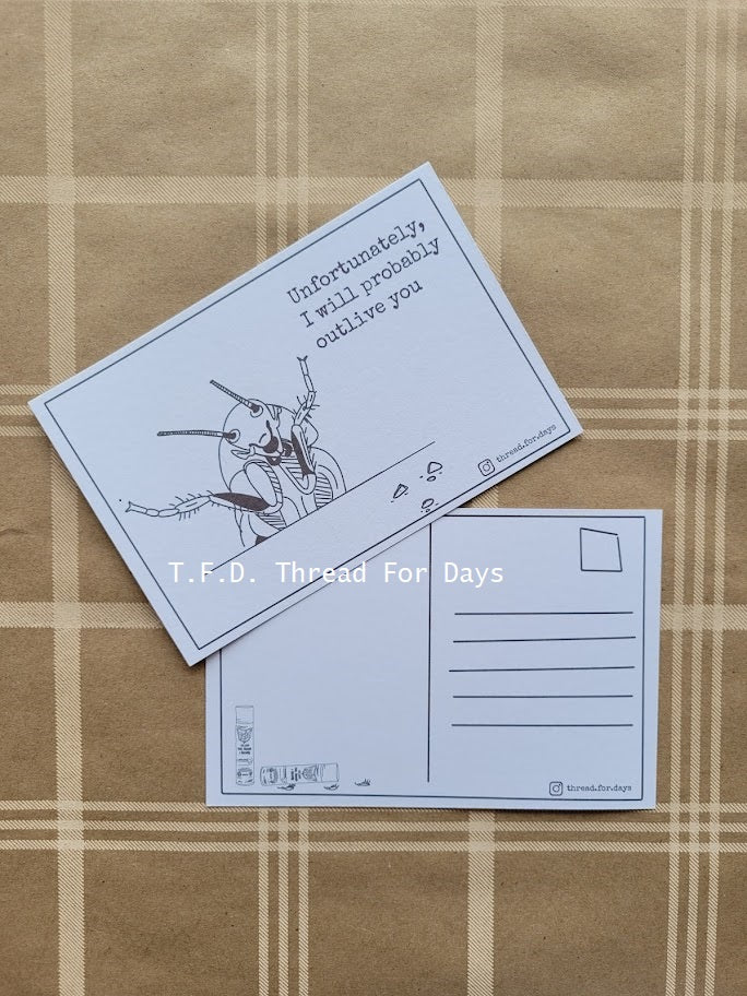 front and back of postcard