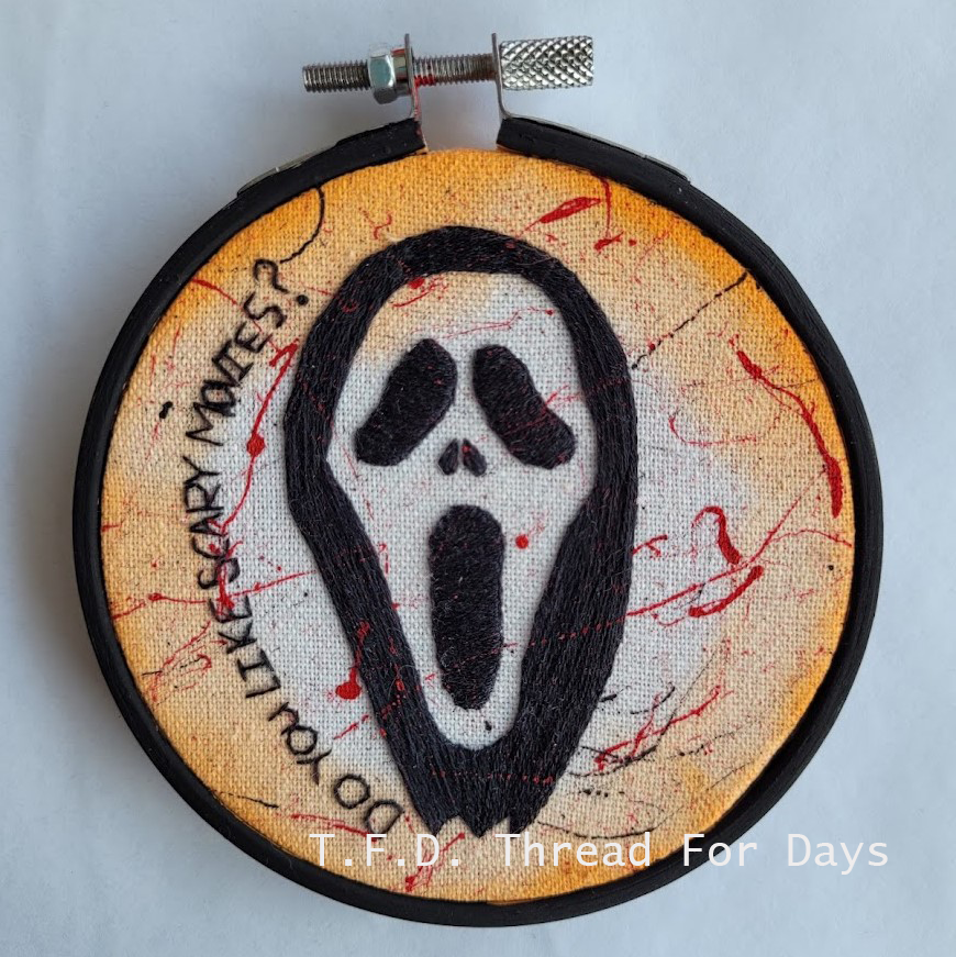front scream mask hoop
