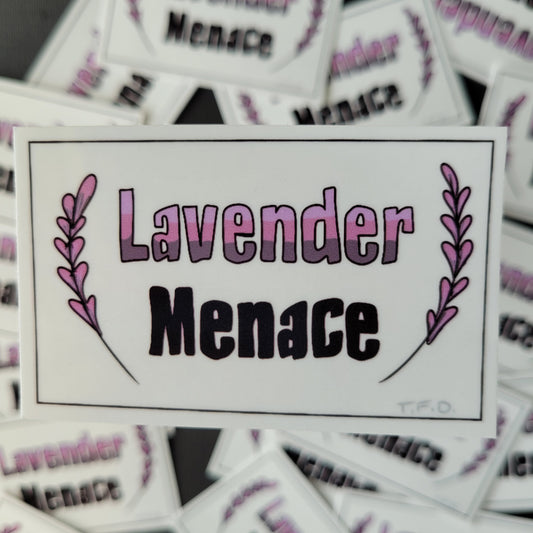 Lavender Menace | Waterproof Vinyl Sticker