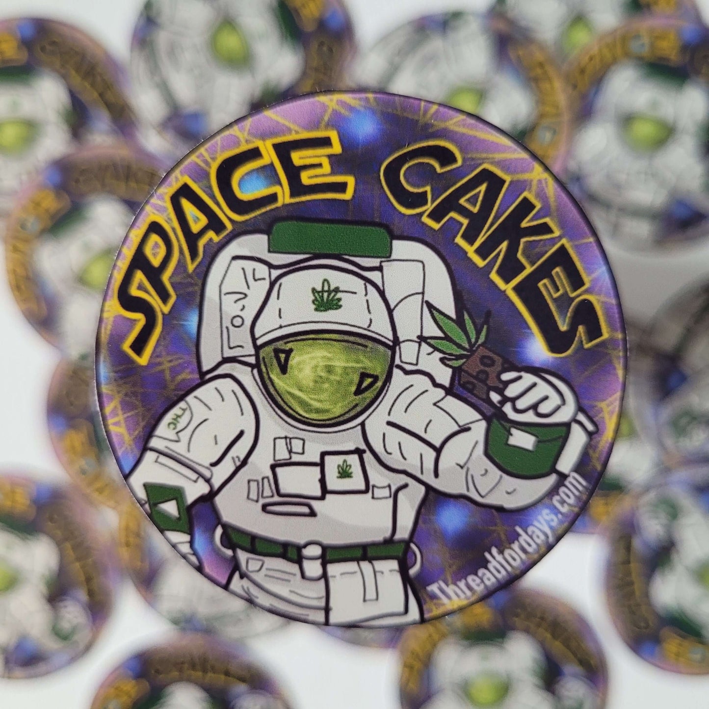 space cakes close up