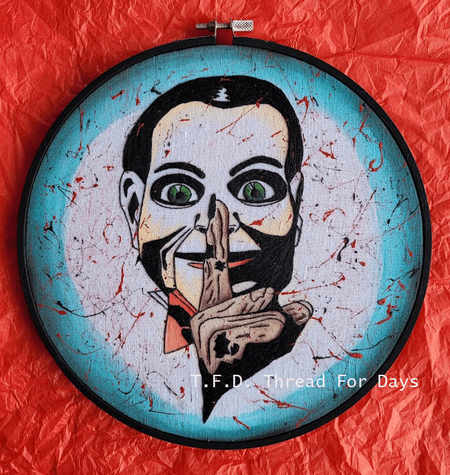 Billy the doll from dead silence embroidered