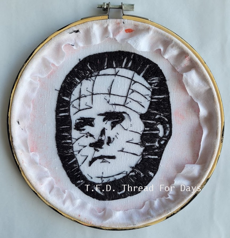 back of pinhead embroidery hoop